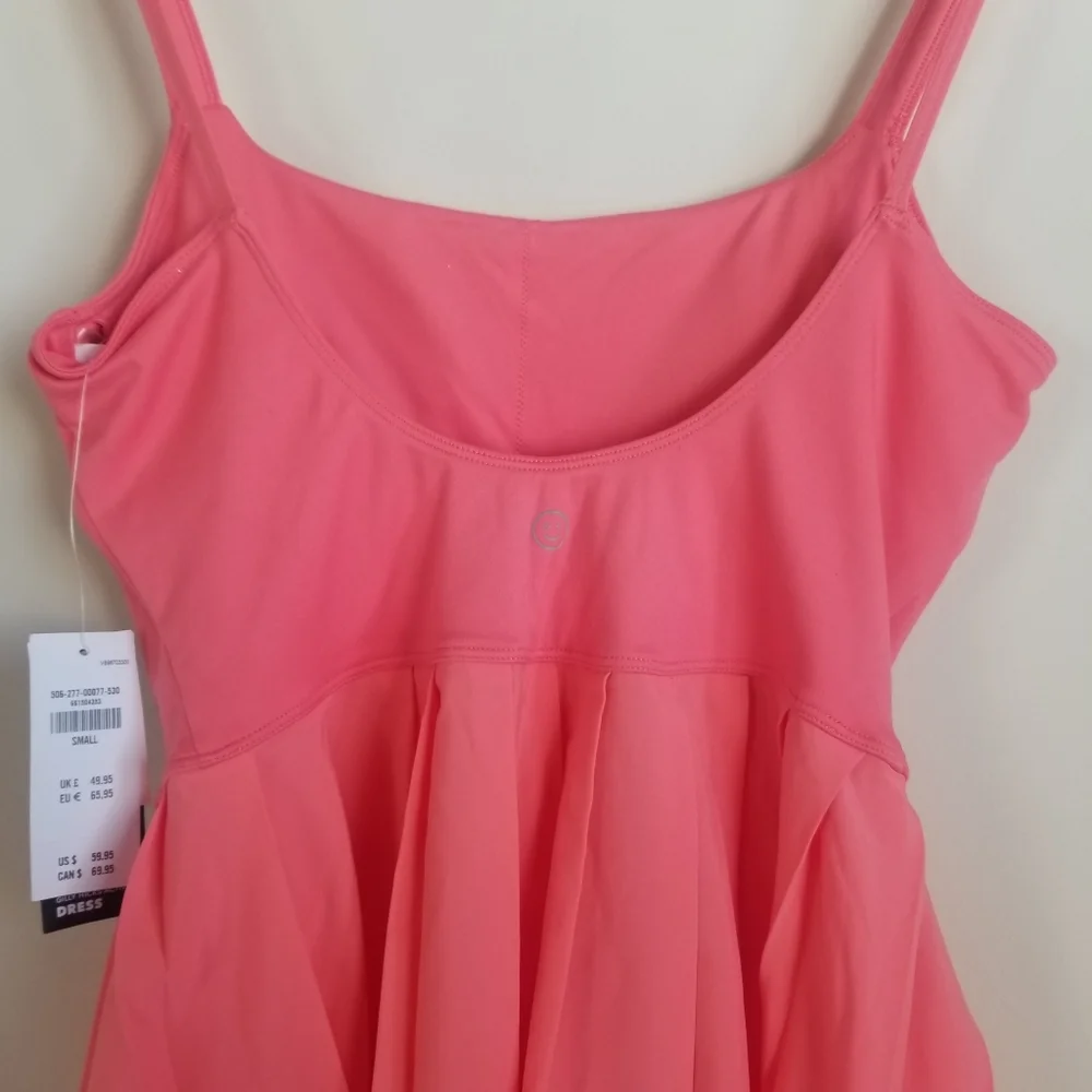 Gilly Hicks Active Pleated Dress Built-In Shorts Small NWT - Picture 8 of 10